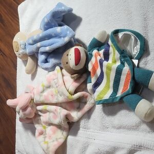 Baby STARTERS 0S PINK AND GRAY  and brown and green and orange and brown